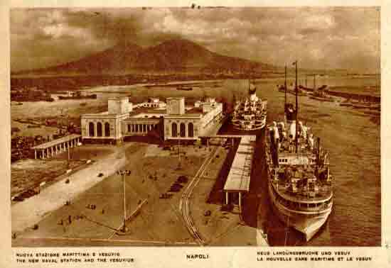 Napoli - Nuova Stazione Marittima E Vesuvio (The New Naval Station and the Vesuvius)