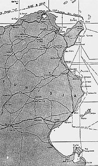 Map of Tunisia