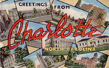 Greetings from Charlotte Post Card