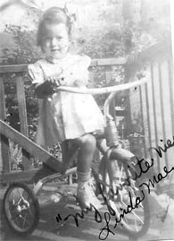 Dad's Niece Lynda on Tricycle