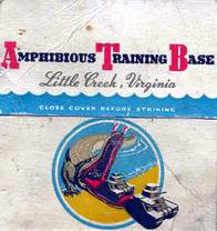 Match box cover Amphibious Training Base