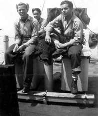 Clarence Robins, William Breshears, and Edward Byrd at Anzio