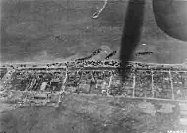 Aerial view of Sword beach 0900