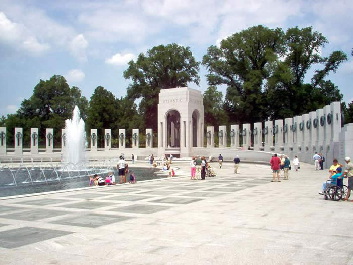 View of State Pillars -  WW II Memorial