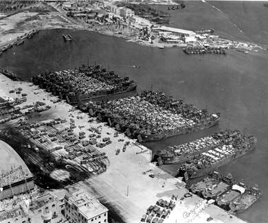 Base X Ray Naval Base - Bizerte Harbor in July 1943