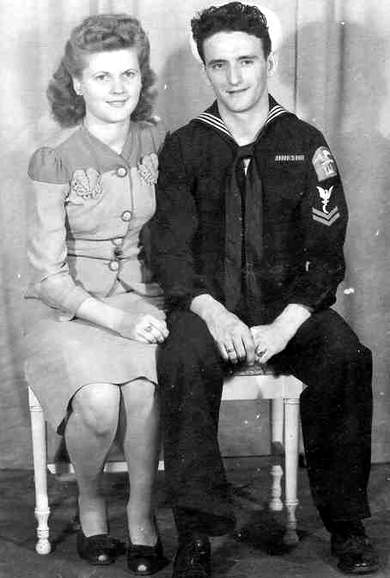 Stan and Mel's Wedding Photo January 4, 1945