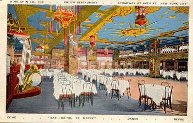 Post Card - Chin's Restaurant (44th at Broadway) NYC